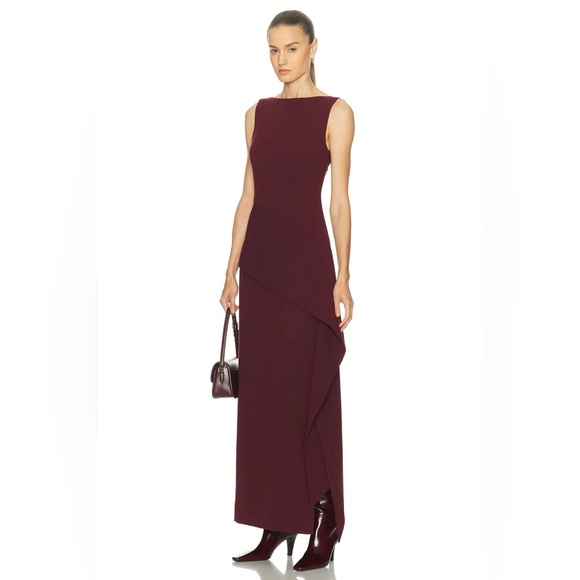 SRG Eloise Dress XS NWT Oxblood Sofia Richie Grainge - Picture 12 of 16